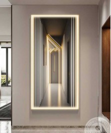 Gold Frame Unique 3D Motion Printed Wall Panel With Side Lighting